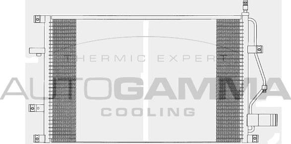 Autogamma 102835 - Condenser, air conditioning car-mod.net