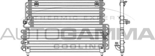 Autogamma 102826 - Condenser, air conditioning car-mod.net