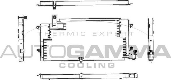 Autogamma 102821 - Condenser, air conditioning car-mod.net