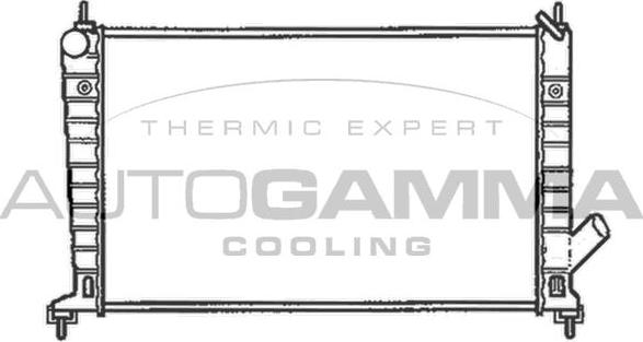 Autogamma 102301 - Radiator, engine cooling car-mod.net