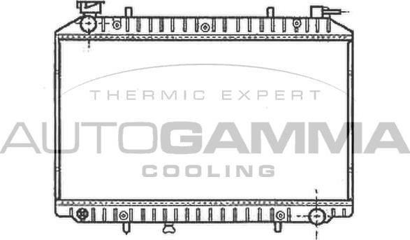 Autogamma 102200 - Radiator, engine cooling car-mod.net