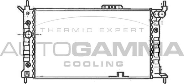 Autogamma 102217 - Radiator, engine cooling car-mod.net