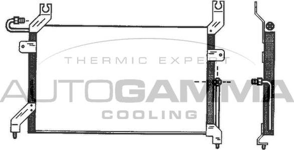 Autogamma 102793 - Condenser, air conditioning car-mod.net
