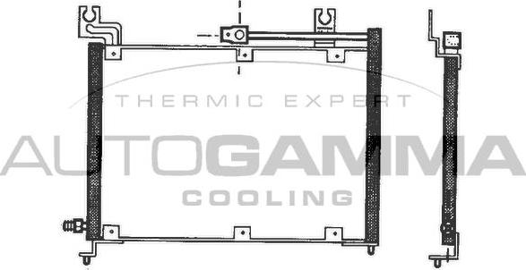 Autogamma 102792 - Condenser, air conditioning car-mod.net