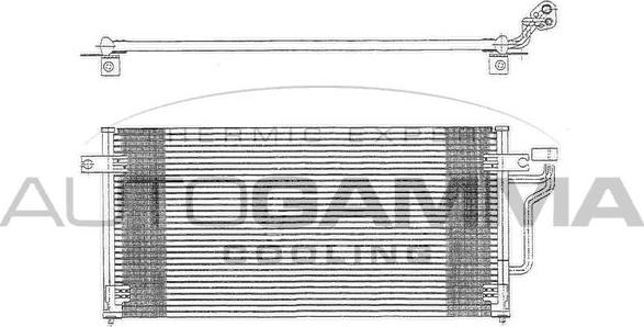 Autogamma 102711 - Condenser, air conditioning car-mod.net