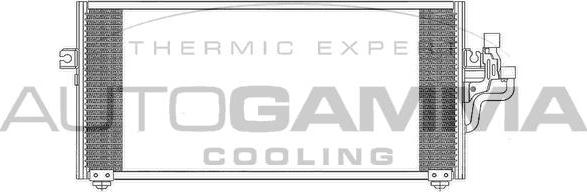 Autogamma 102712 - Condenser, air conditioning car-mod.net