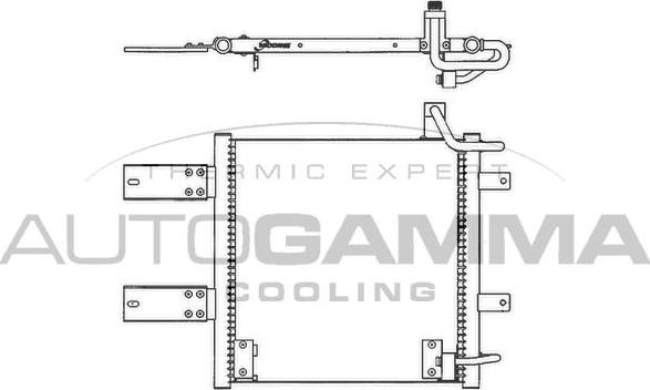 Autogamma 102781 - Condenser, air conditioning car-mod.net