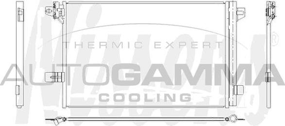 Autogamma 107996 - Condenser, air conditioning car-mod.net