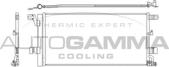 Autogamma 107993 - Condenser, air conditioning car-mod.net