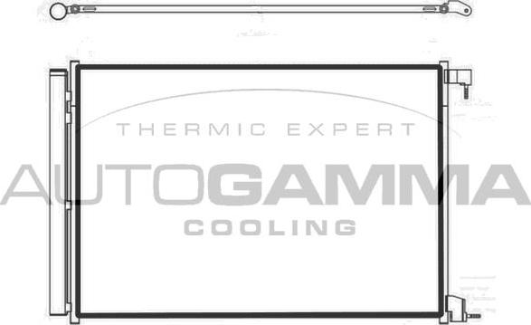 Autogamma 107500 - Condenser, air conditioning car-mod.net
