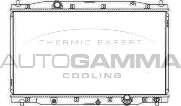 Autogamma 107578 - Radiator, engine cooling car-mod.net