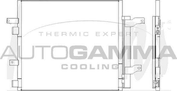 Autogamma 107659 - Condenser, air conditioning car-mod.net