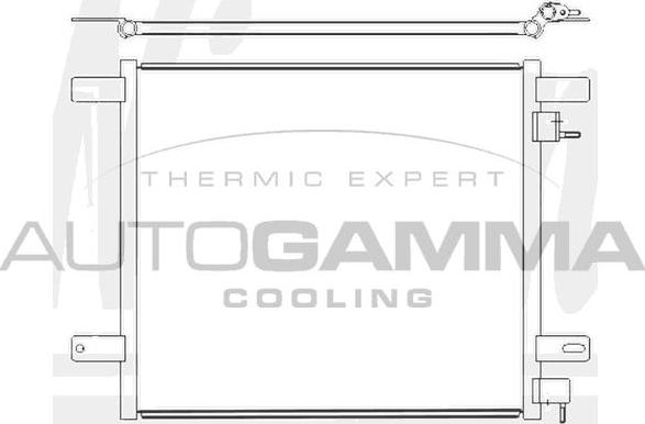 Autogamma 107654 - Condenser, air conditioning car-mod.net