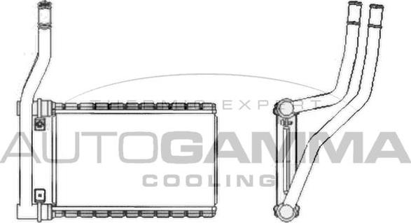Autogamma 107632 - Heat Exchanger, interior heating car-mod.net