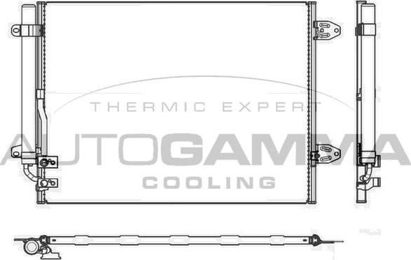 Autogamma 107031 - Condenser, air conditioning car-mod.net