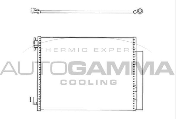 Autogamma 107145 - Condenser, air conditioning car-mod.net