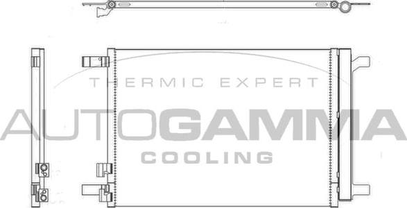 Autogamma 107140 - Condenser, air conditioning car-mod.net