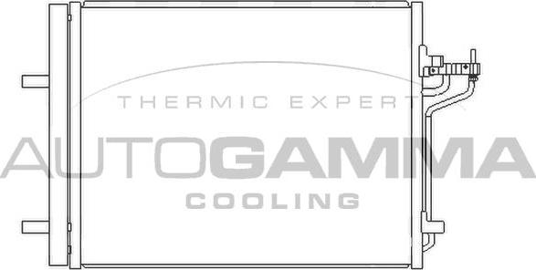 Autogamma 107112 - Condenser, air conditioning car-mod.net