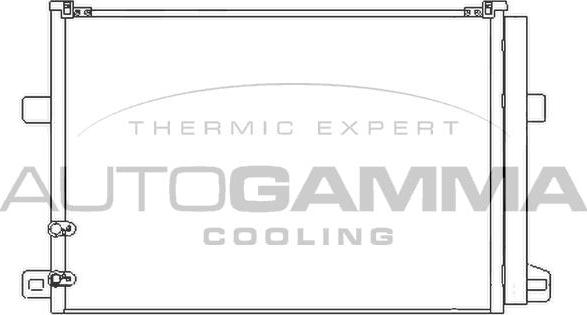 Autogamma 107137 - Condenser, air conditioning car-mod.net