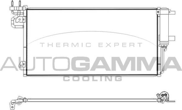 Autogamma 107891 - Condenser, air conditioning car-mod.net
