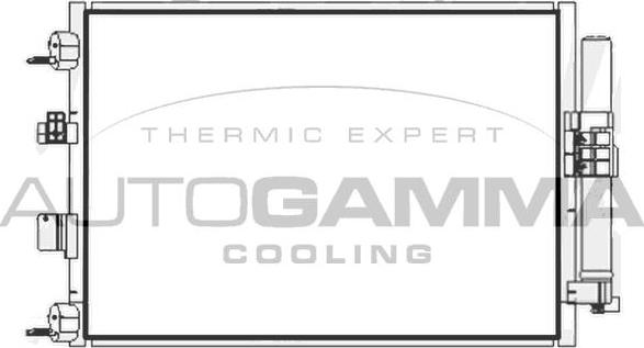Autogamma 107892 - Condenser, air conditioning car-mod.net