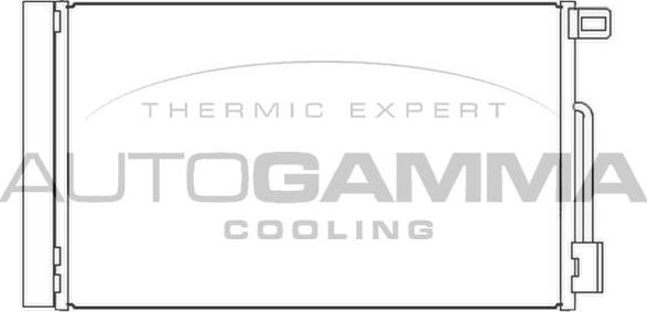 Autogamma 107354 - Condenser, air conditioning car-mod.net