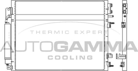 Autogamma 107357 - Condenser, air conditioning car-mod.net