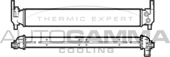 Autogamma 107200 - Radiator, engine cooling car-mod.net