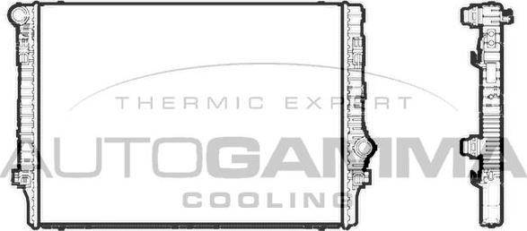 Autogamma 107201 - Radiator, engine cooling car-mod.net