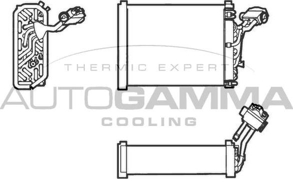 Autogamma 112066 - Evaporator, air conditioning car-mod.net