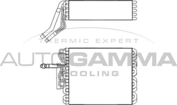 Autogamma 112062 - Evaporator, air conditioning car-mod.net