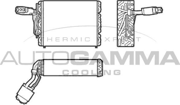 Autogamma 112194 - Evaporator, air conditioning car-mod.net