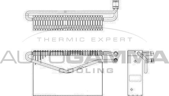 Autogamma 112175 - Evaporator, air conditioning car-mod.net