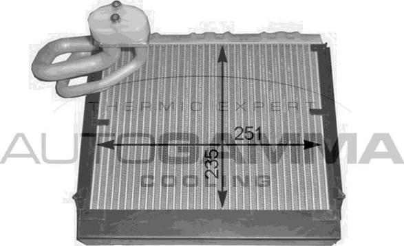 Autogamma 112173 - Evaporator, air conditioning car-mod.net