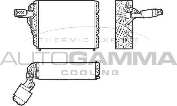 Autogamma 112207 - Evaporator, air conditioning car-mod.net