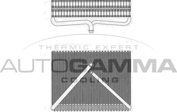 Autogamma 112211 - Evaporator, air conditioning car-mod.net