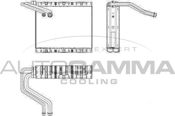 Autogamma 112222 - Evaporator, air conditioning car-mod.net