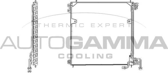 Autogamma 304514 - Condenser, air conditioning car-mod.net