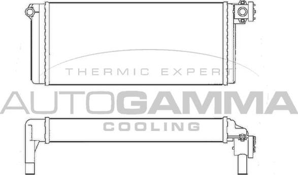 Autogamma 304518 - Heat Exchanger, interior heating car-mod.net