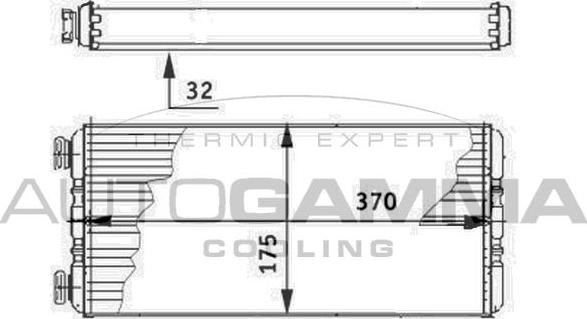 Autogamma 304762 - Heat Exchanger, interior heating car-mod.net