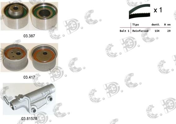 Autokit 04.5442 - Timing Belt Set car-mod.net