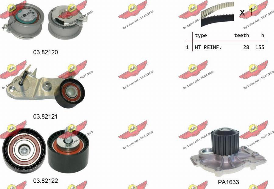 Autokit 04.5481PA - Water Pump & Timing Belt Set car-mod.net