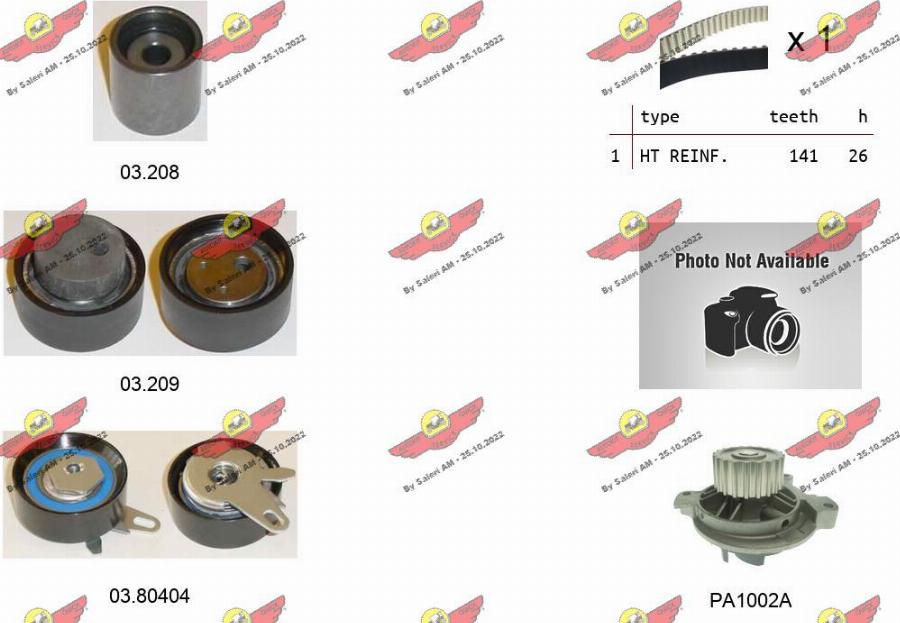 Autokit 04.5483PA - Water Pump & Timing Belt Set car-mod.net
