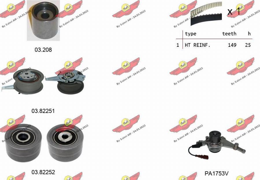 Autokit 04.5487PA2 - Water Pump & Timing Belt Set car-mod.net