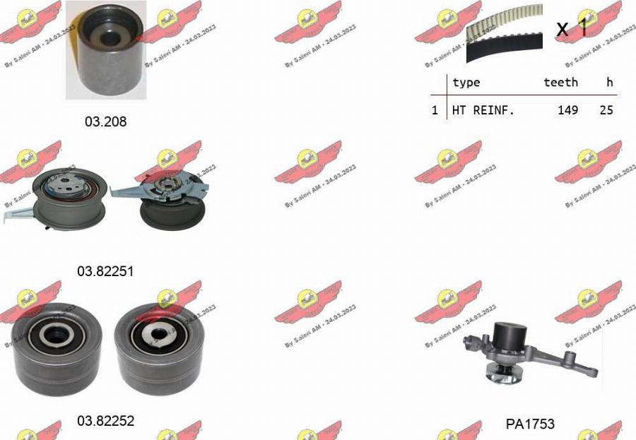 Autokit 04.5487PA - Water Pump & Timing Belt Set car-mod.net