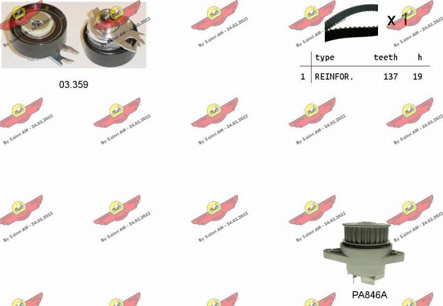 Autokit 04.5043PA - Water Pump & Timing Belt Set car-mod.net