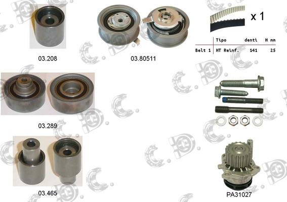 Autokit 04.5054PA - Timing Belt Set car-mod.net