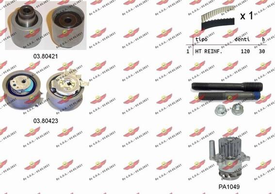 Autokit 04.5056PA3 - Water Pump & Timing Belt Set car-mod.net