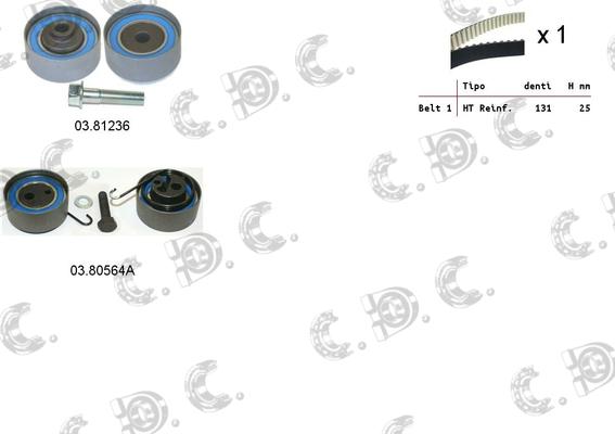 Autokit 04.5057A - Timing Belt Set car-mod.net
