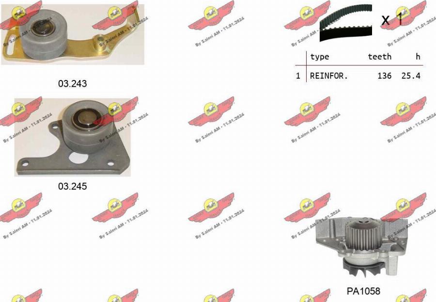 Autokit 04.5018PA2 - Water Pump & Timing Belt Set car-mod.net